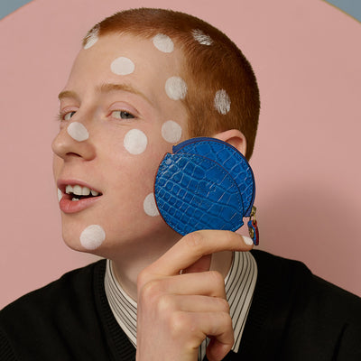 <kiichi> Alike Series Coin Case (Zipper) / Blue