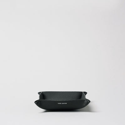 ＜KOBE LEATHER＞Tray-L/米灰色