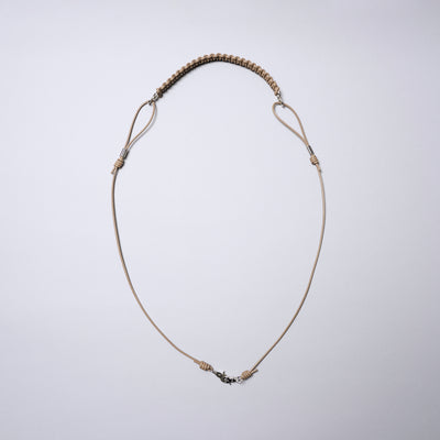 <SENTI FLATTER THE SENSES> Leather Blade Multi Strap / Ivory