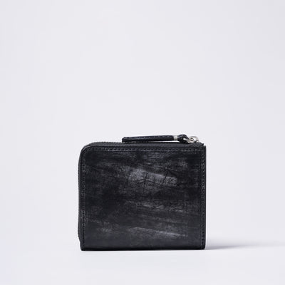 <SLOW> bridle -L Zip  short mini wallet-/Black