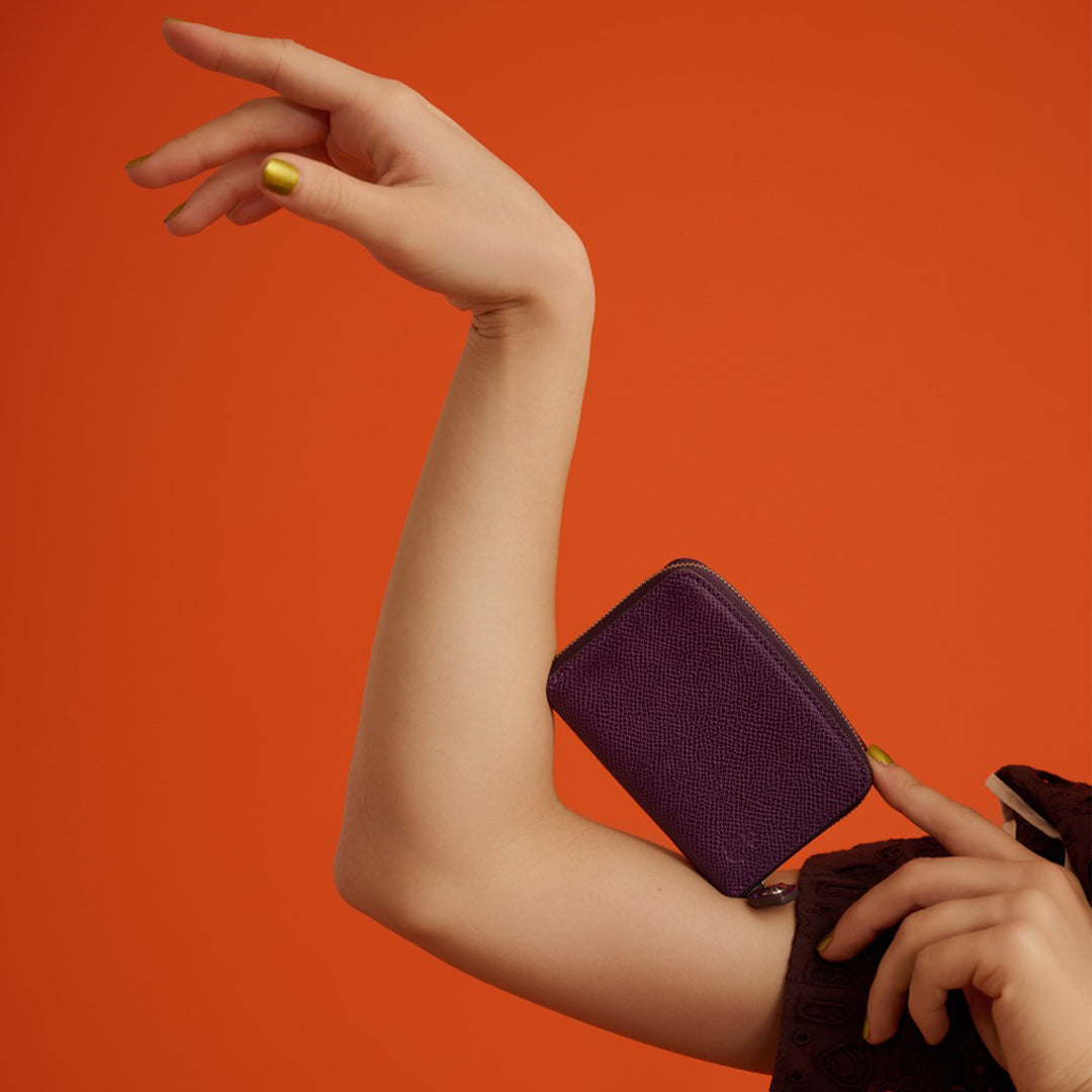 ＜Kiichi＞ Shade系列 零錢包（round）/紫色