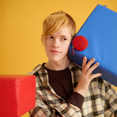 ＜ノーサイン＞ラウンド型 コインケース/レッド