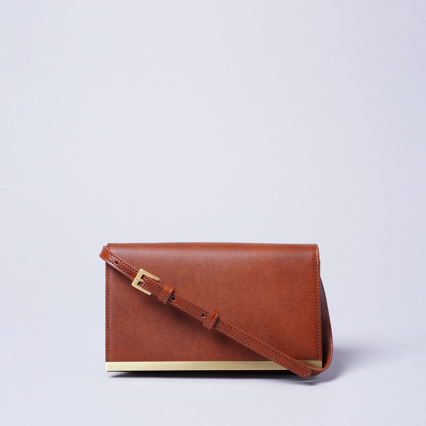 ＜キヨカワ＞［AUDREY］wallet shoulder bag/ブラウン