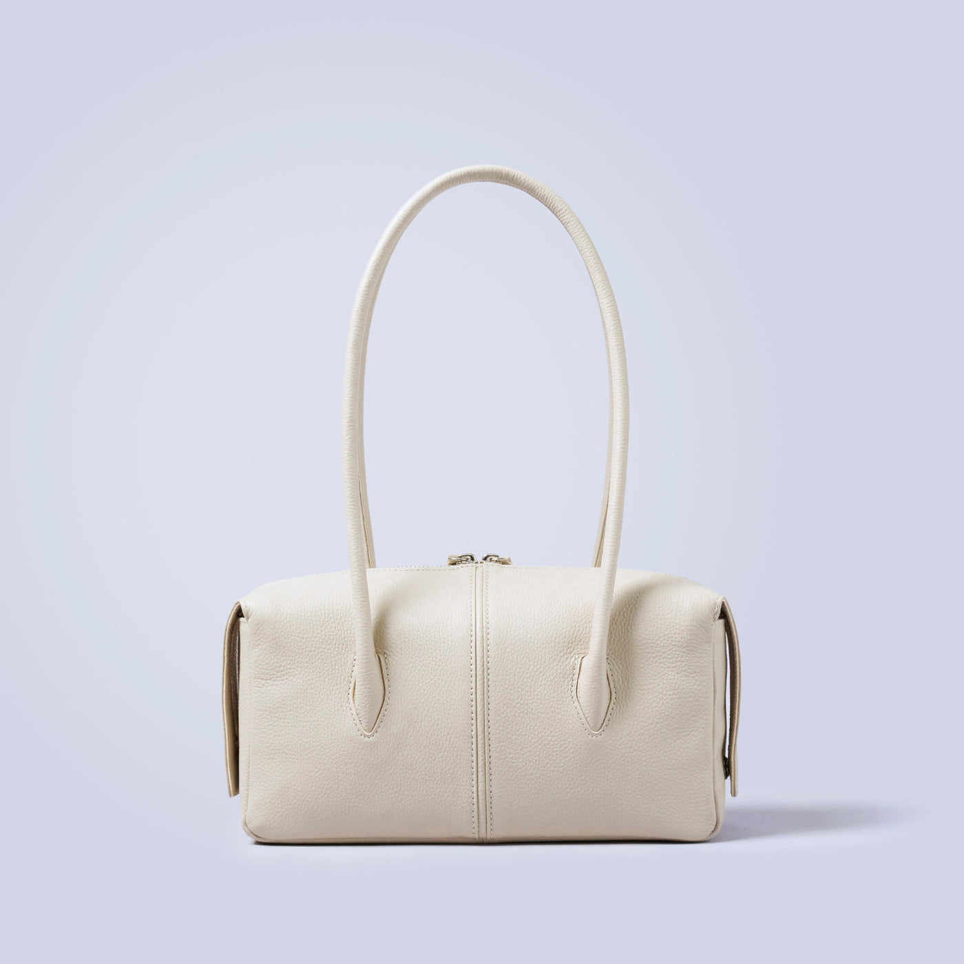 ＜KIYOKAWA＞［SOPHIE］Wide boston bag/象牙白