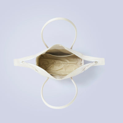 ＜KIYOKAWA＞［SOPHIE］Wide boston bag/象牙白