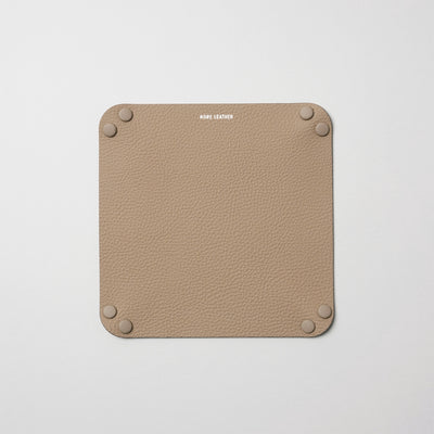 ＜kobe leather＞Tray-L / Greige