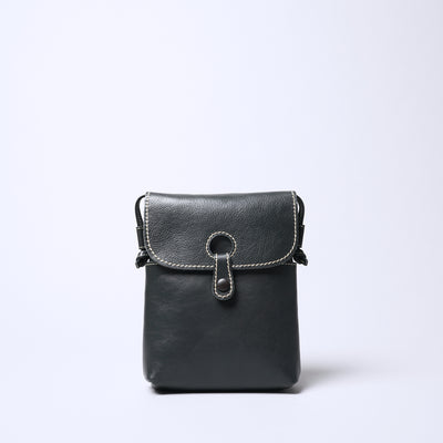 ＜レッセフェール＞ヴォルフ ポーチ型ミニショルダーバッグ/チョコ