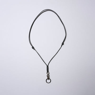 <SENTI FLATTER THE SENSES> Multi Leather Strap (Clip Hook) / Black
