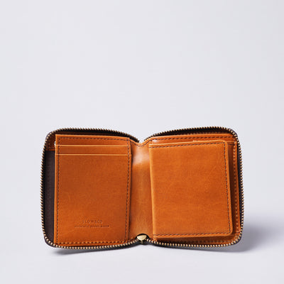 ＜スロウ＞herbie -mini round wallet-/キャメル