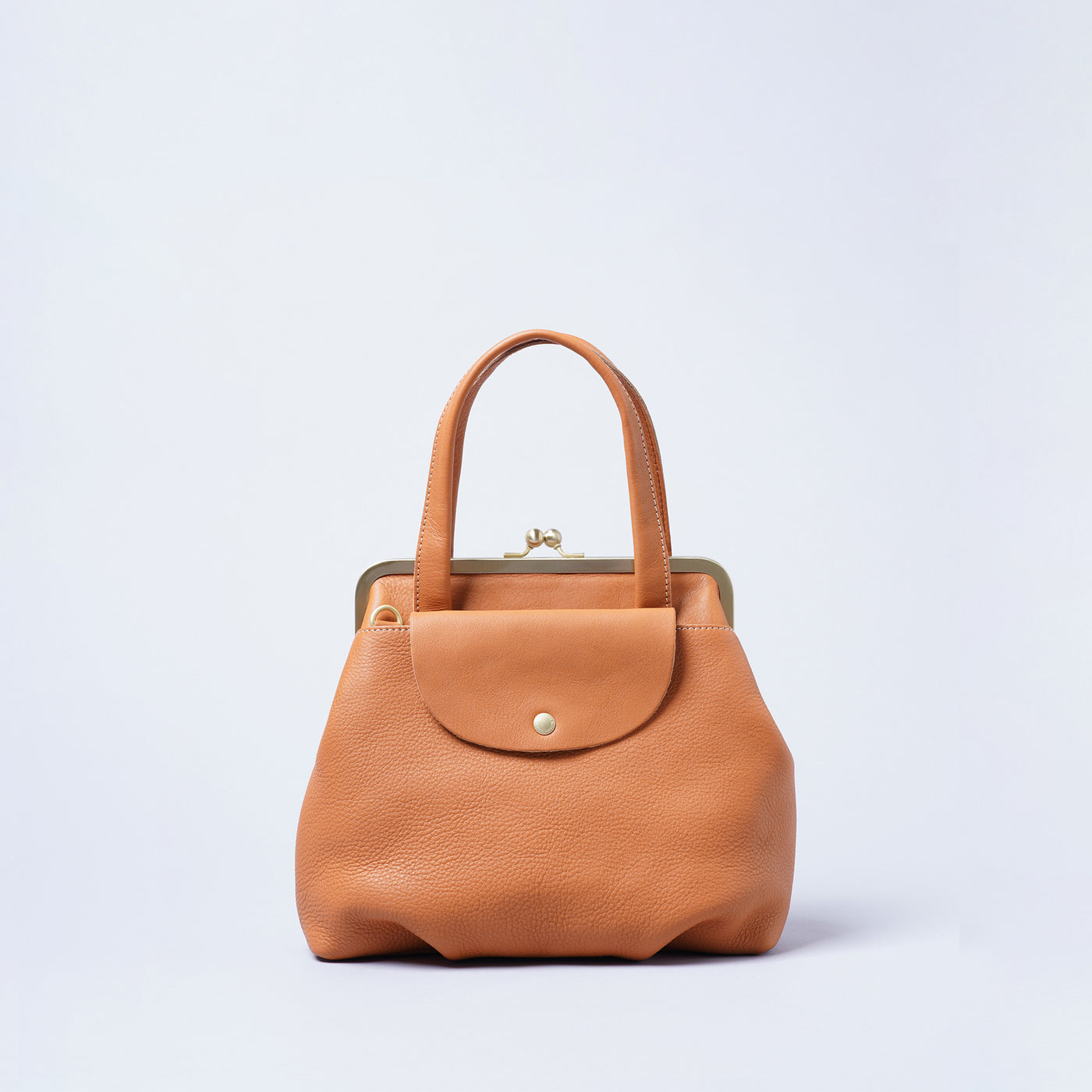 ＜kissora＞Tommy 口金迷你托特包&斜背包/橘色