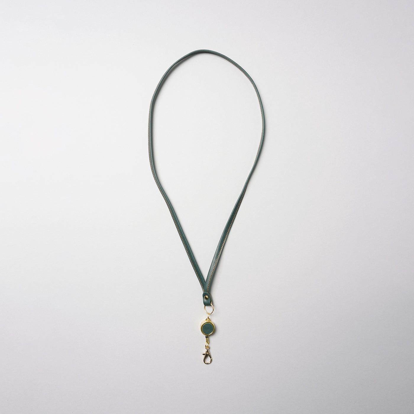 <lezali> Italian Leather Neck Strap / Light Navy