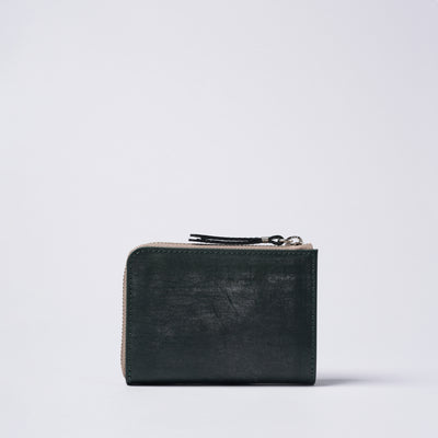 ＜スロウ＞bridle -Lzip middle wallet-/ブラック