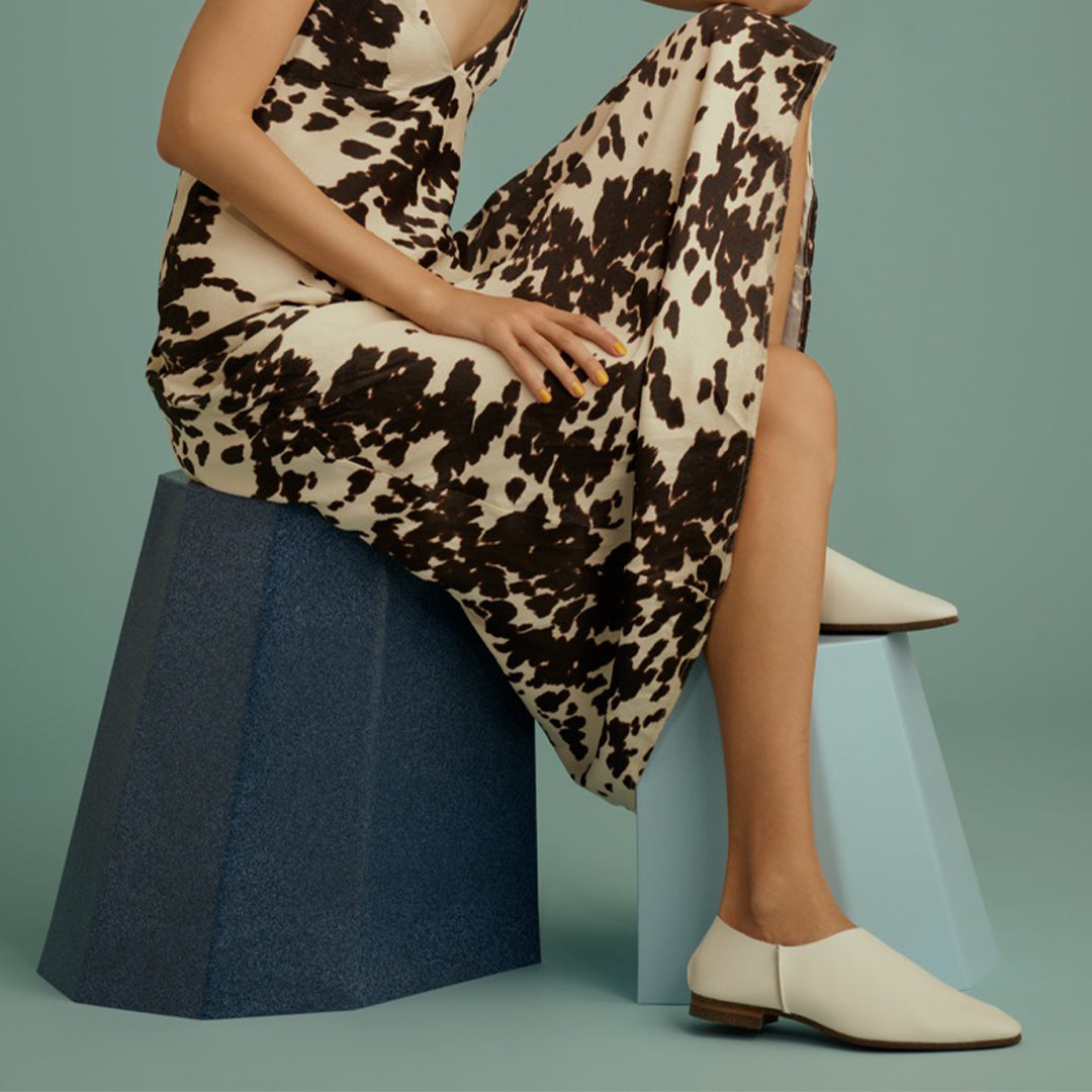 ＜U-DOT＞2 PIECES SLIP-ON/白色