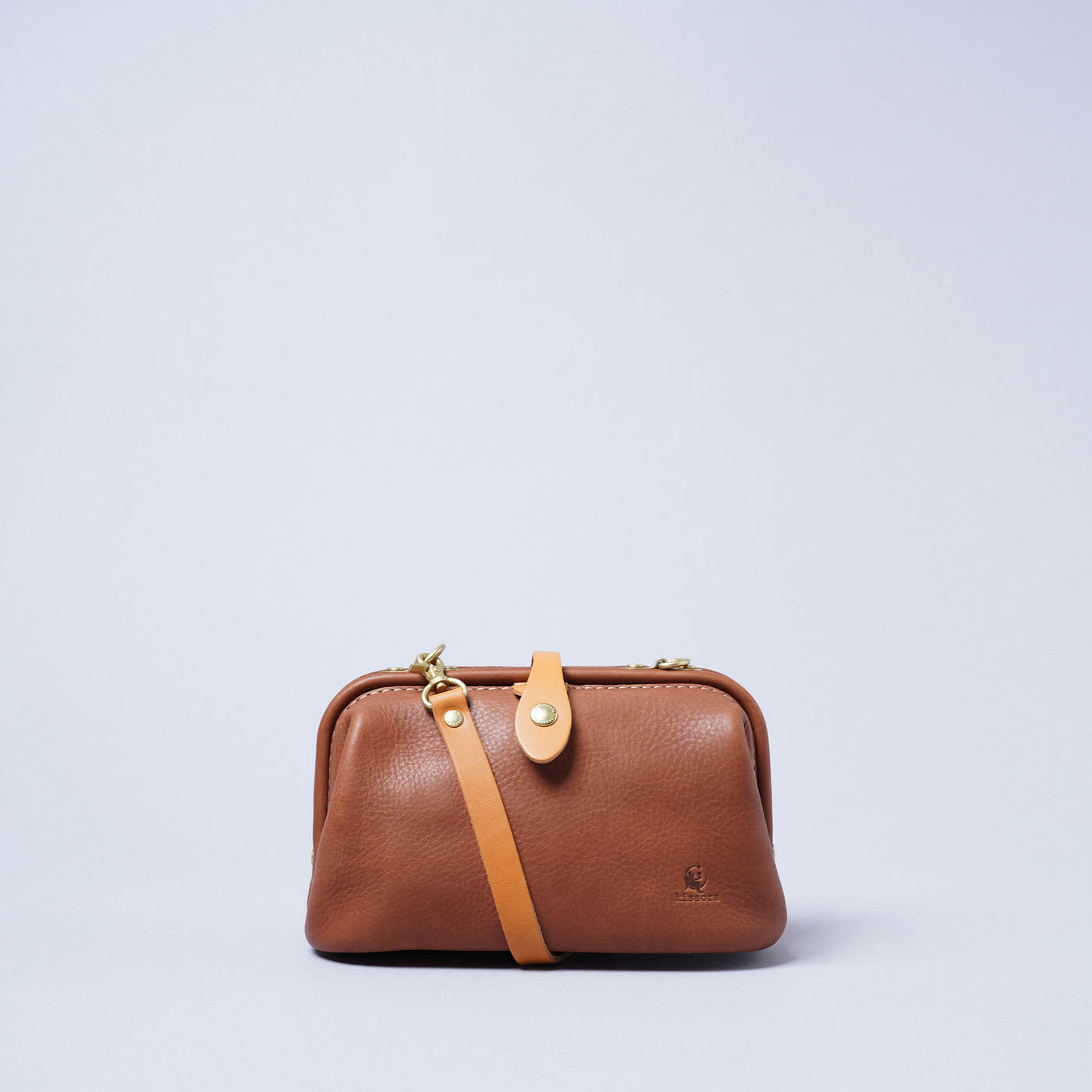 <kissora> Epika Shoulder Bag with Clasp Opening / Brown