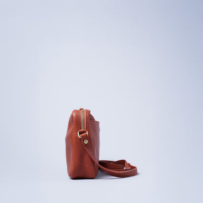 <kissora> Olive Tanned Leather Mini Shoulder / CAM