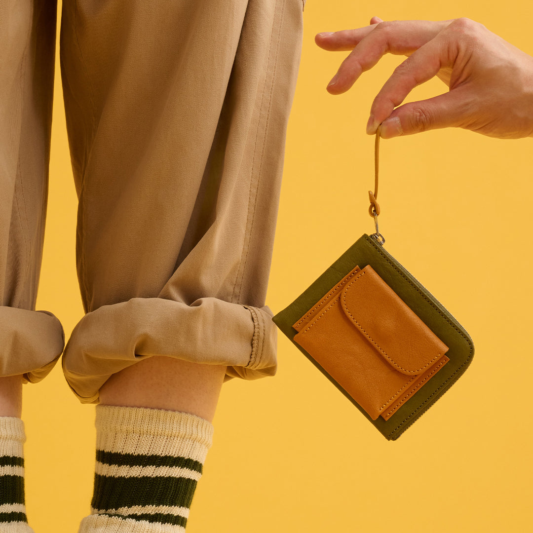 ＜ヌメリ＞ソッティミニ バイカラー/グリーン×イエロー