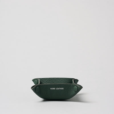 ＜KOBE LEATHER＞Tray-S/米灰色