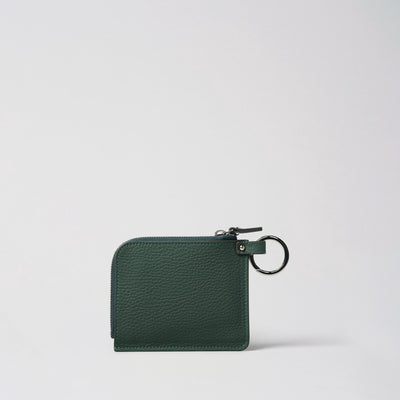 ＜KOBE LEATHER＞Mini wallet/黑色