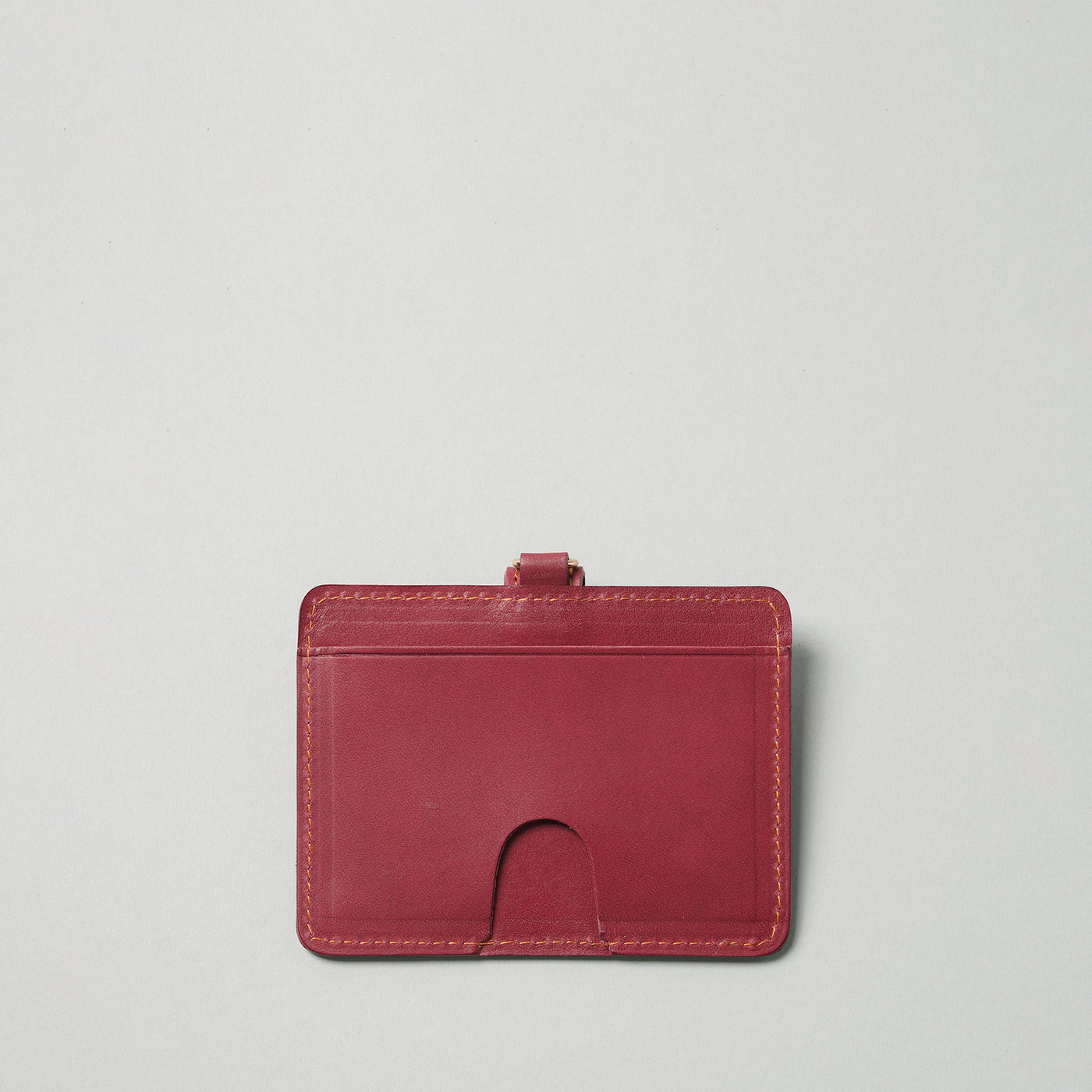 <lezali> Italian Leather ID Case (Horizontal) / Light Navy