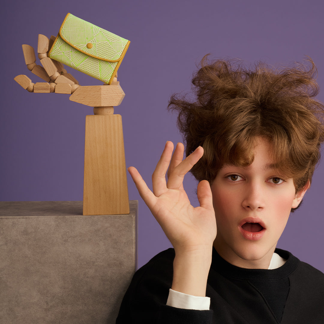 <itten itten> MANIERA Flap Wallet S / Yellow