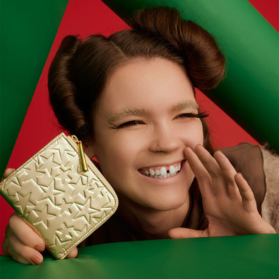 ＜コケット＞ Etoile Lジップ ミニ財布/ゴールド