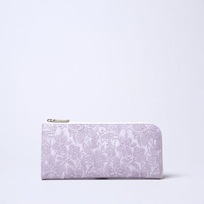 <ARUKAN> Claire L Zip Long Wallet / Pink