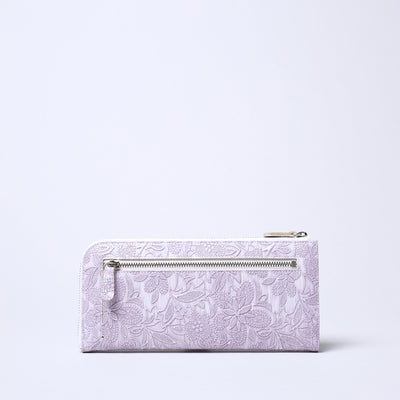 <ARUKAN> Claire L Zip Long Wallet / Pink