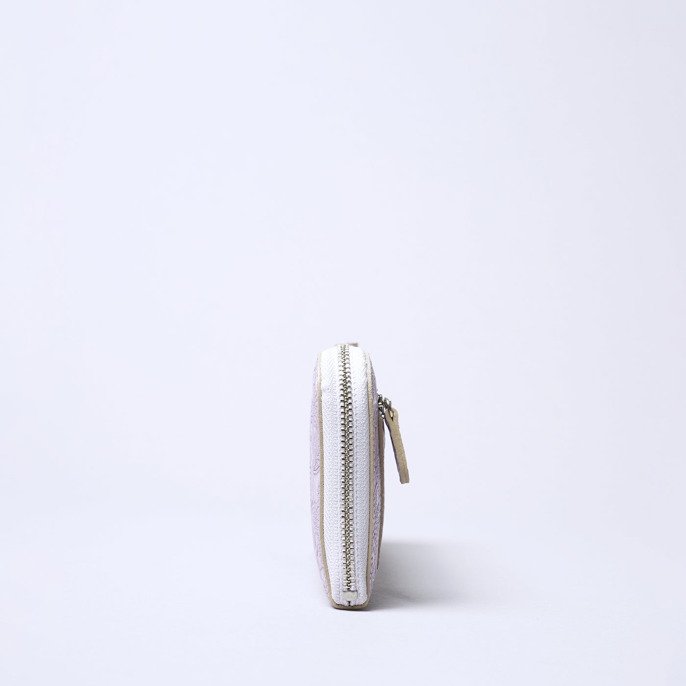 ＜アルカン＞クレアLファスナー長財布/ラベンダー