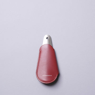 <ASUMEDERU> Shoehorn with cover / Brown