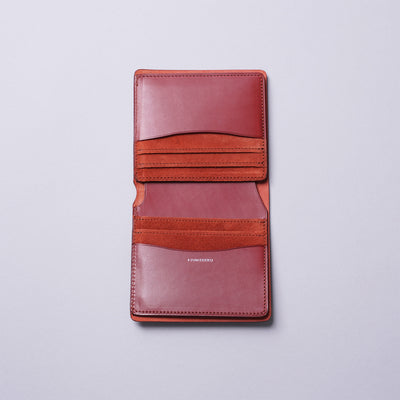 <ASUMEDERU>  Folded Wallet with Open Bill Pocket / Beige