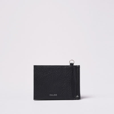 <CALDO tokyo japan> CROSSOVER Money Clip Wallet / Light Gray Yellow