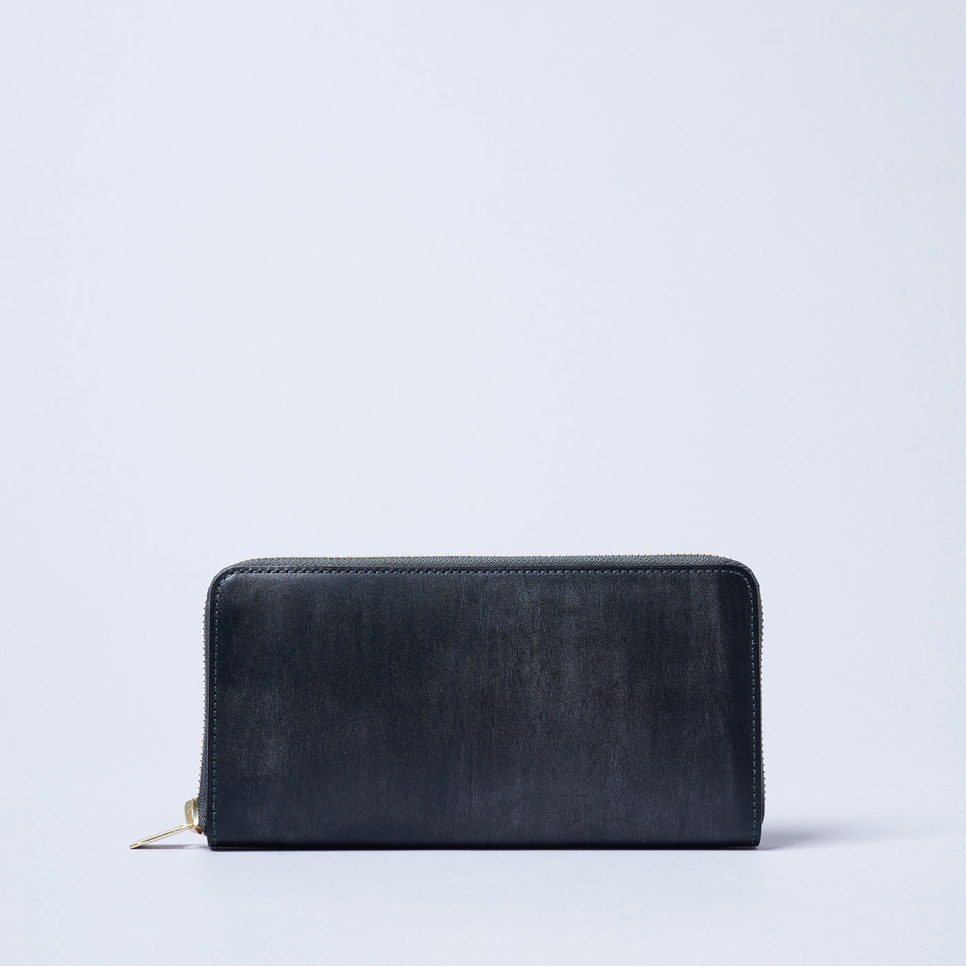 <CRAFSTO>  Bridle Leather Round Zip Long Wallet / Black
