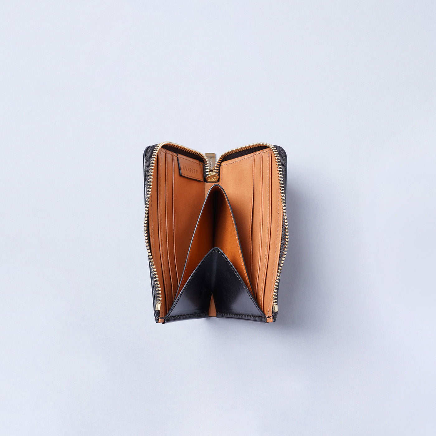 <CRAFSTO>  Bridle Leather L Zip Wallet / Navy