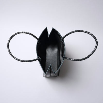 <Coquette> Leather Tote (Shiny) / Black