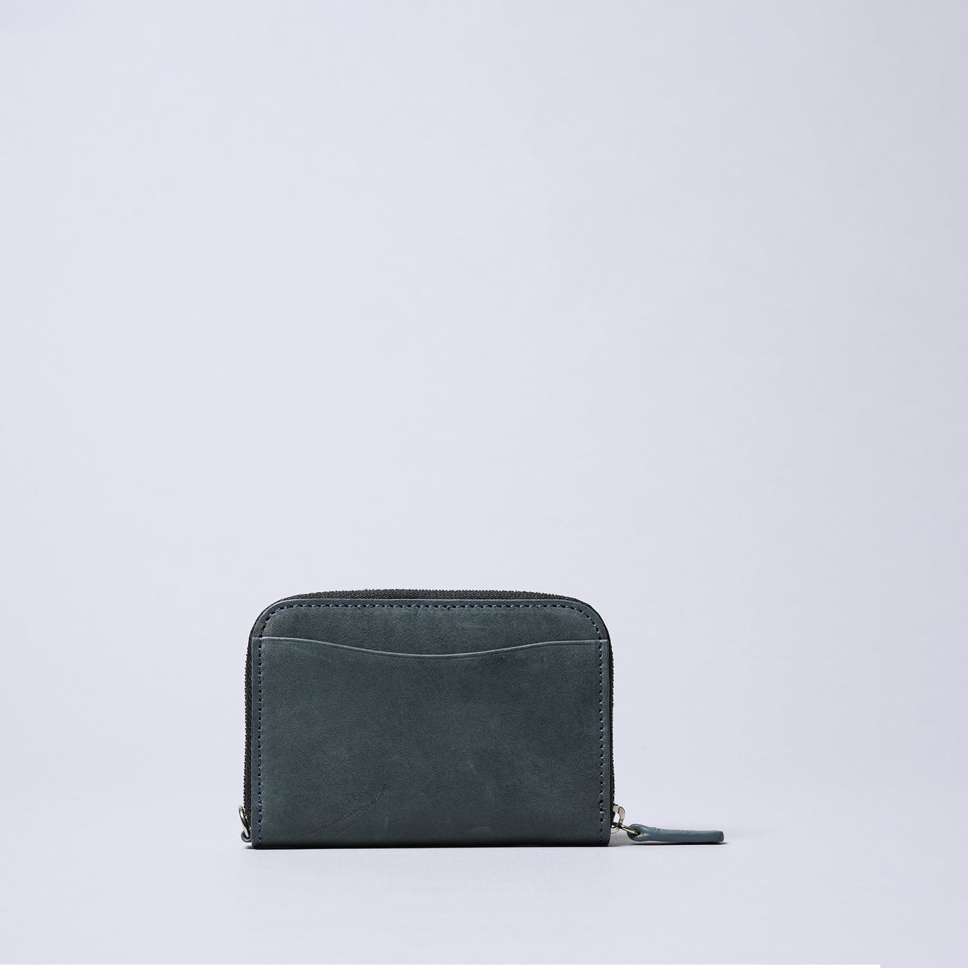 <Coquette> Round Mini Wallet (Vegetable Tanned Leather) / Black