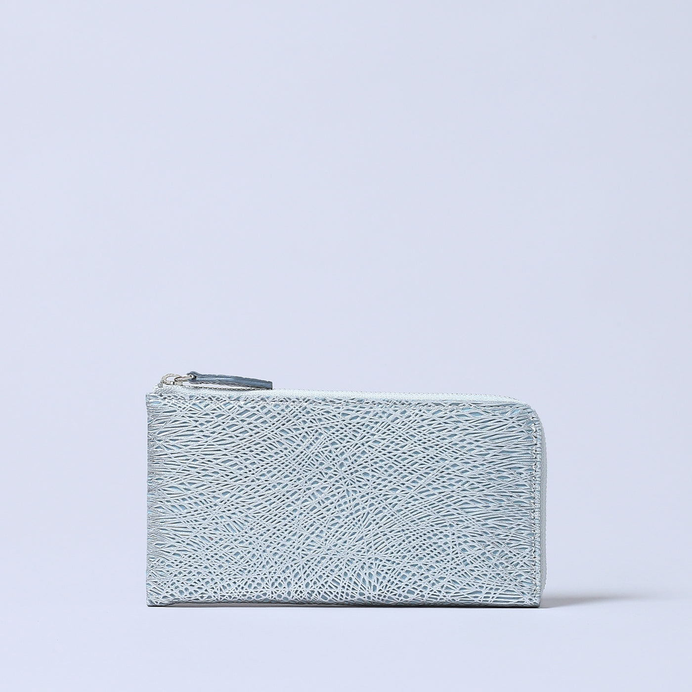 ＜コケット＞Lzip Wallet さざ波/ホワイト