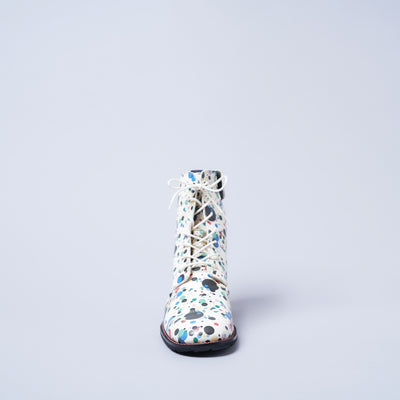 ＜クツネ＞LAST FLOWER BOOTS/リバティドット(マルチ)