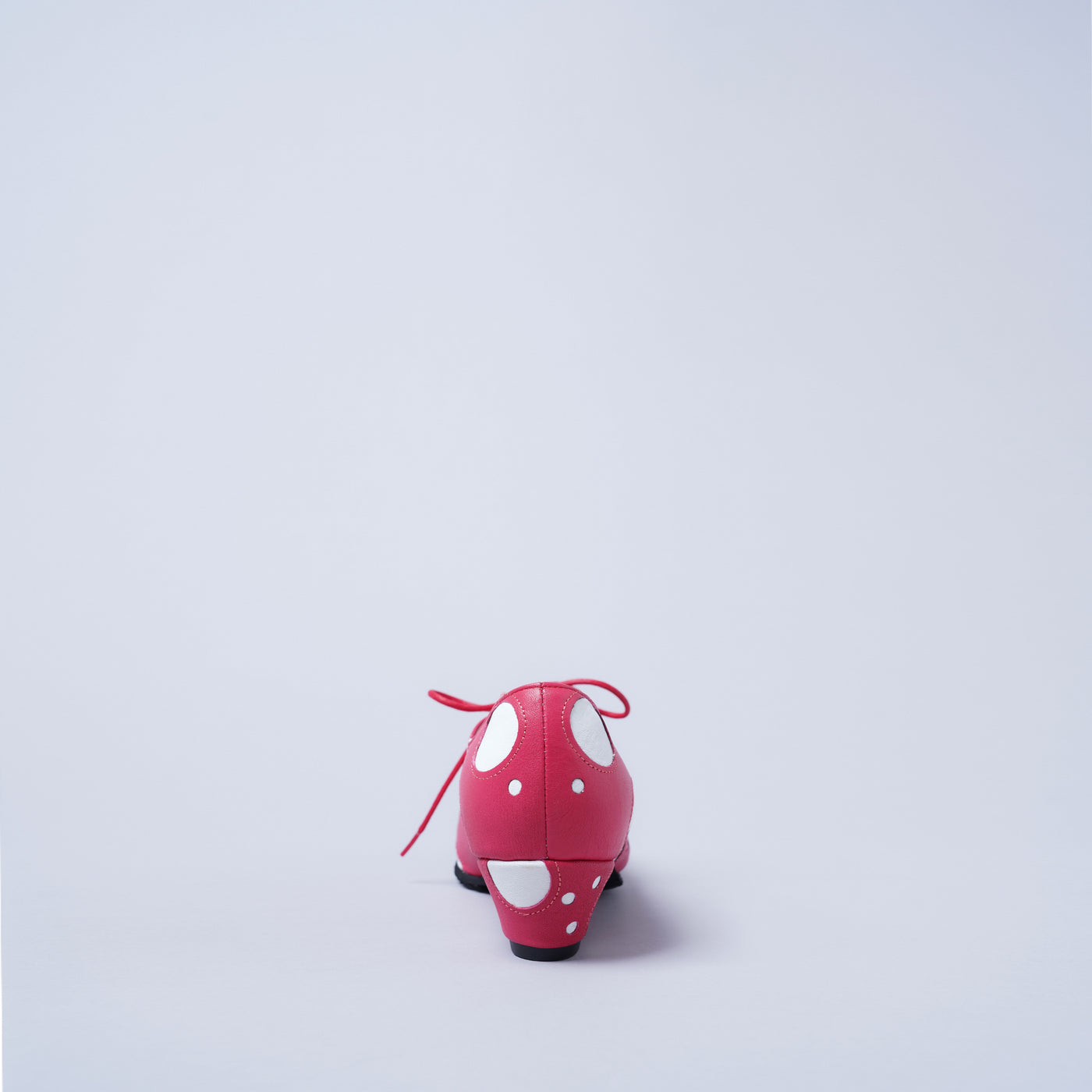 ＜クツネ＞LAST FLOWER PUMPS/ドット（ピンク×ホワイト）