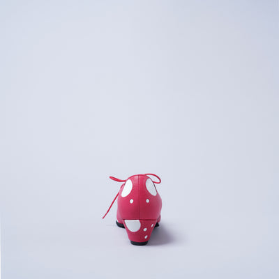 ＜クツネ＞LAST FLOWER PUMPS/ドット（ピンク×ホワイト）