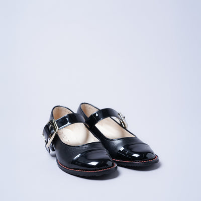 <KUTSUNE> BIG BIJOU PUMPS / Black