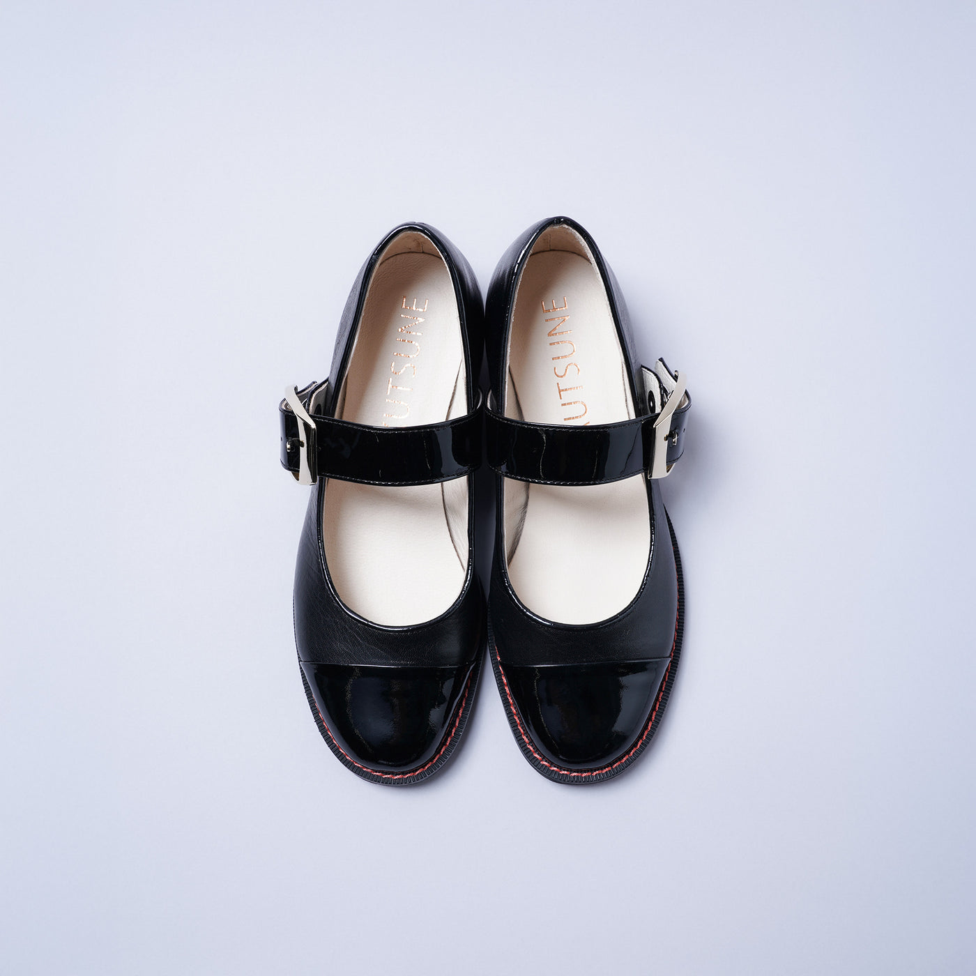 <KUTSUNE> BIG BIJOU PUMPS / Black