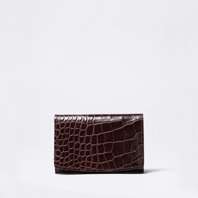 <kiichi> Alike Series Business Card Holder (Side Gusset) / Brown