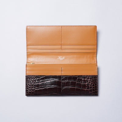 <kiichi> Alike Series Long Wallet (Flap Closure) / Brown