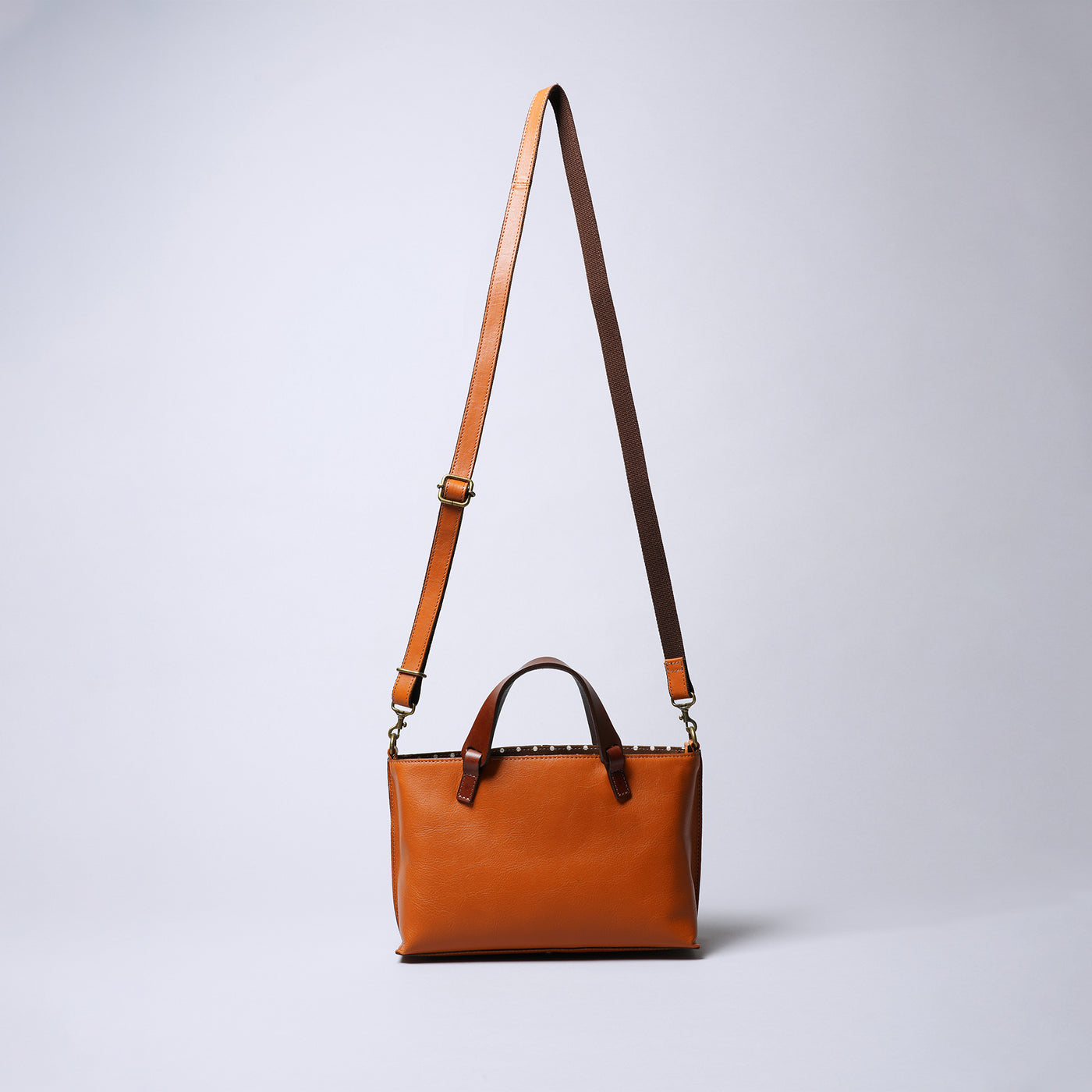 <Laisser Faire> Search Vegetable Tanned Combination 2 Way Shoulder Bag / Camel