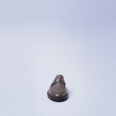 ＜リベラート＞畳ローファ―スリッパ/ホワイト