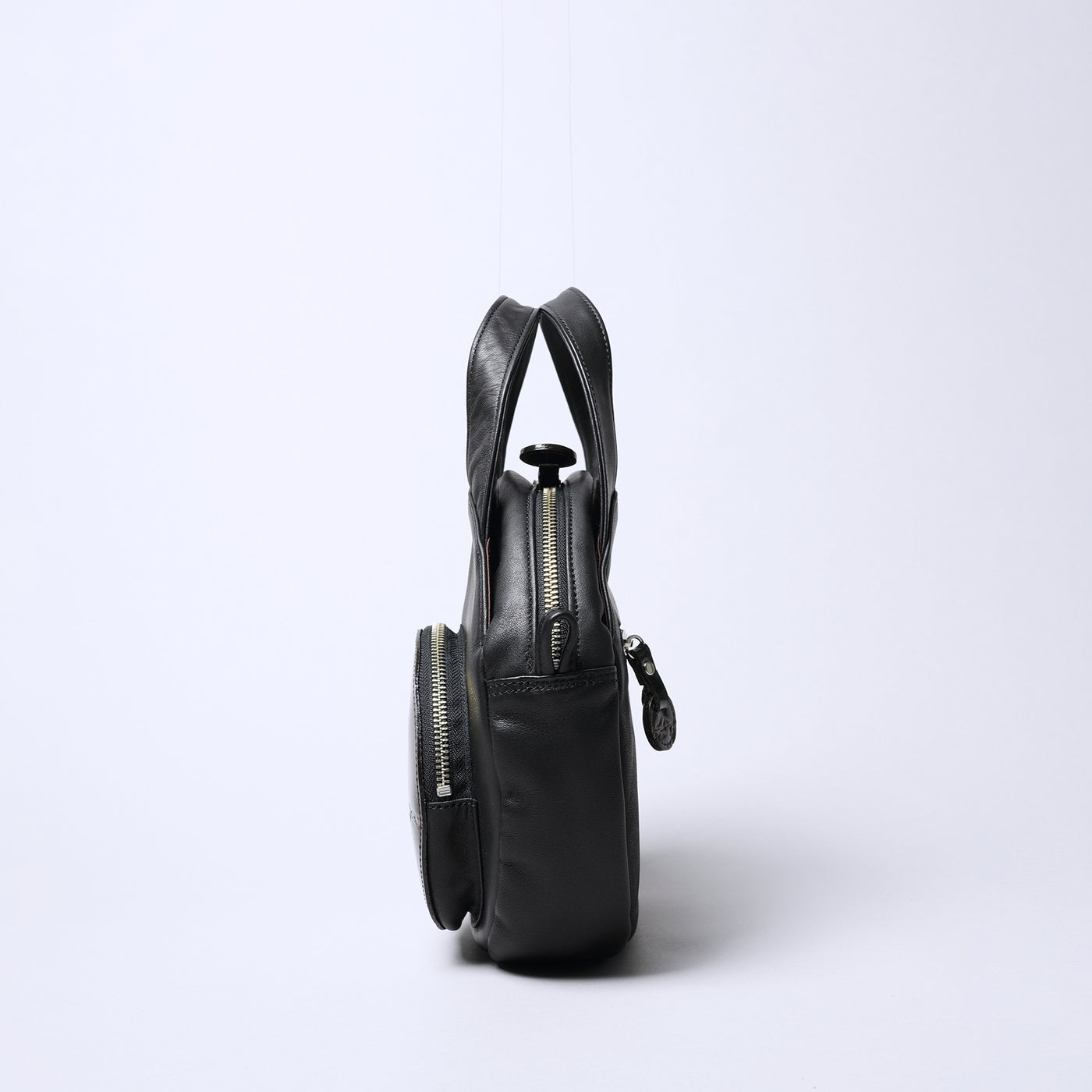 ＜リアルマインド ブラックレーベル＞アポロン 2way丸形ショルダーバッグ　小/ブラック