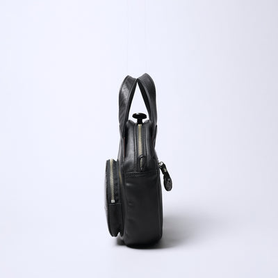 ＜リアルマインド ブラックレーベル＞アポロン 2way丸形ショルダーバッグ　小/ブラック