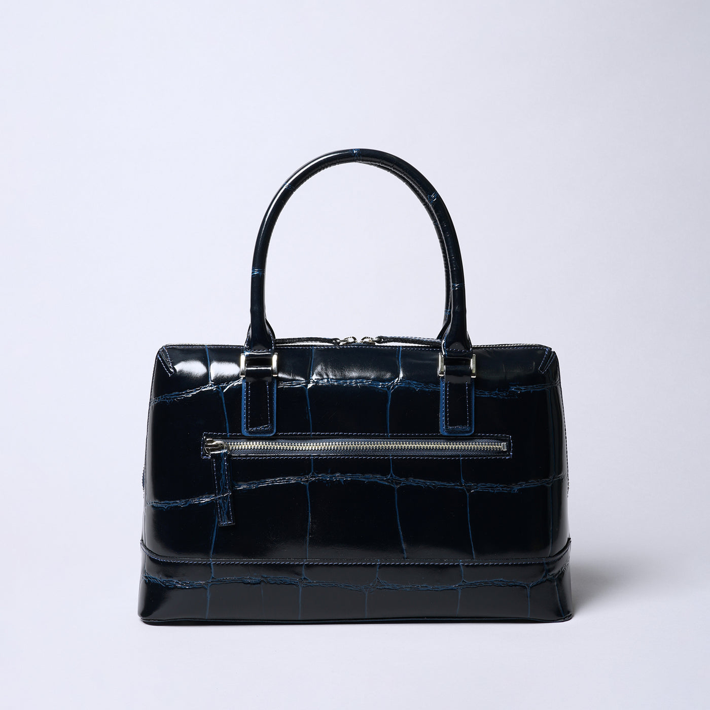 ＜リアルマインド ブラックレーベル＞プリマボルサ ブガッティ型トートバッグ/チョコ