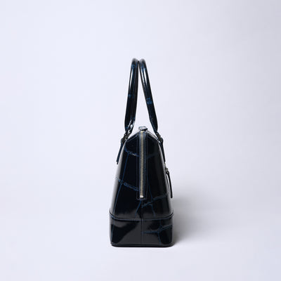 ＜リアルマインド ブラックレーベル＞プリマボルサ ブガッティ型トートバッグ/チョコ