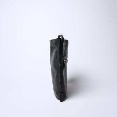 ＜リアルマインド ブラックレーベル＞フィッカ 薄マチショルダーバッグ/グレー